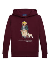 Cargar imagen en el visor de la galería, Poleron Polo Ralph Lauren Kids Bear - Classics Wine