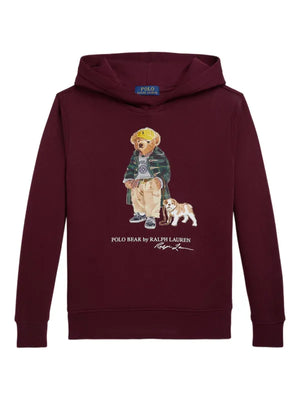 Poleron Polo Ralph Lauren Kids Bear - Classics Wine