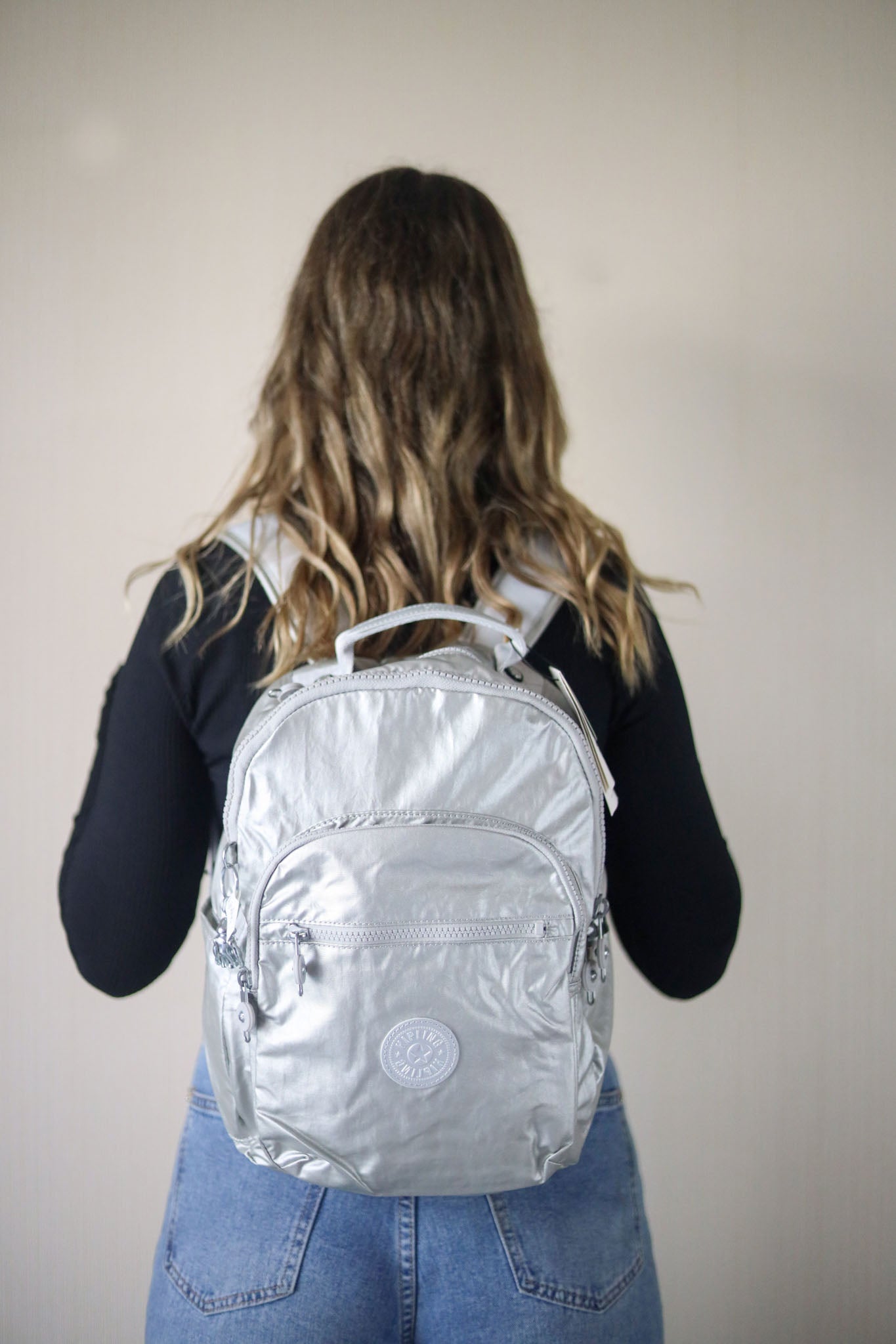 Bolso kipling on sale plateado