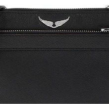 Cargar imagen en el visor de la galería, Crossbody Zadig &amp; Voltaire Stella Wings Grained - Noir