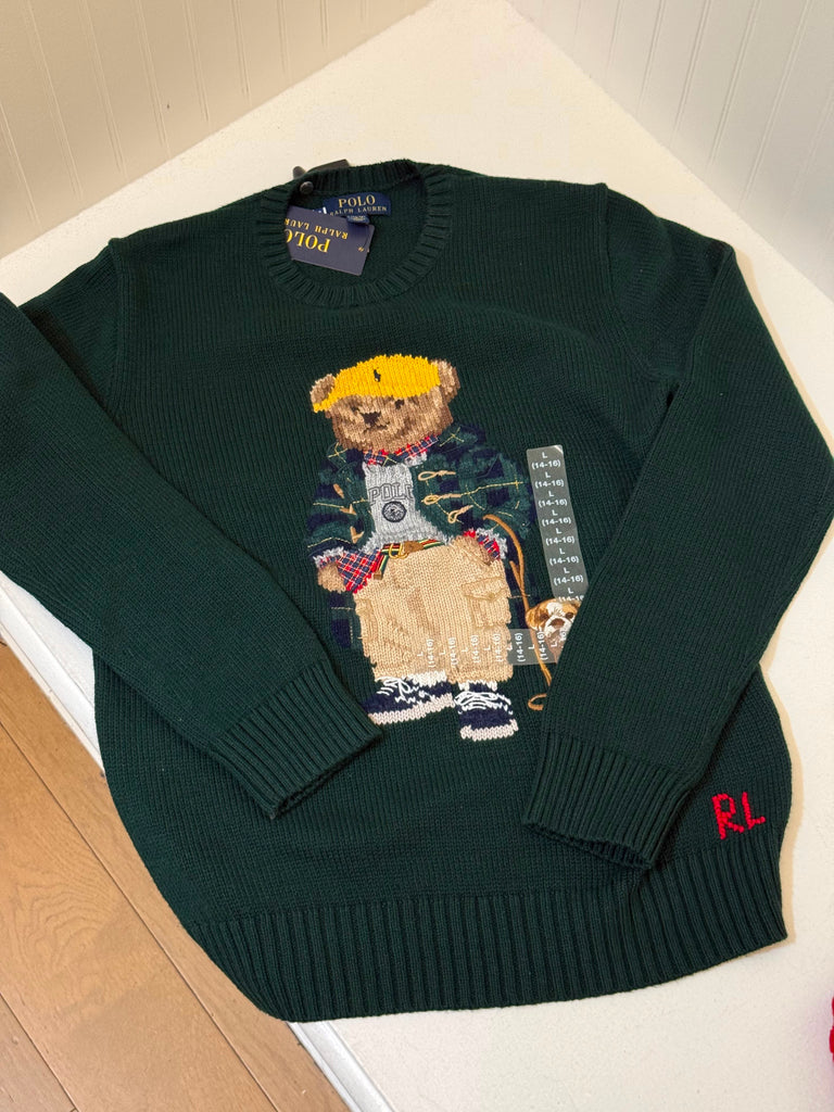 Sweater Polo Ralph Lauren Bear Cotton - Green