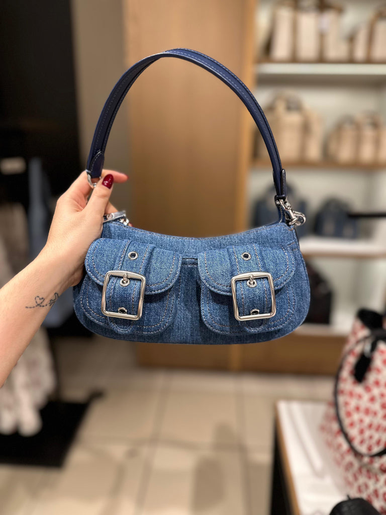 Crossbody Coach Ashton Bag Denim - Silver/Indigo