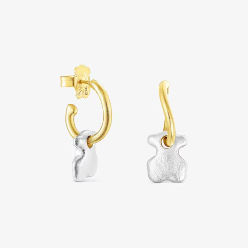 Pendientes Tous Oso Bicolor Luah