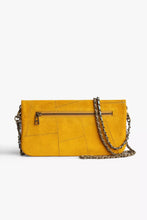 Cargar imagen en el visor de la galería, Crossbody Zadig &amp; Voltaire Rock Bag Suede Patchwork - Mustard