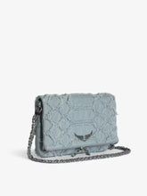 Cargar imagen en el visor de la galería, Crossbody Zadig &amp; Voltaire Rock Bag Denim - Breeze