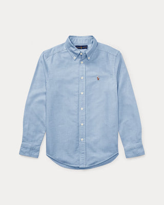 Camisa Polo Ralph Lauren The Iconic Oxford Shirt Kids Size - Blue
