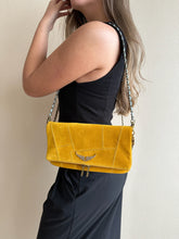 Cargar imagen en el visor de la galería, Crossbody Zadig &amp; Voltaire Rock Bag Suede Patchwork - Mustard