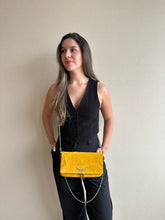 Cargar imagen en el visor de la galería, Crossbody Zadig &amp; Voltaire Rock Bag Suede Patchwork - Mustard