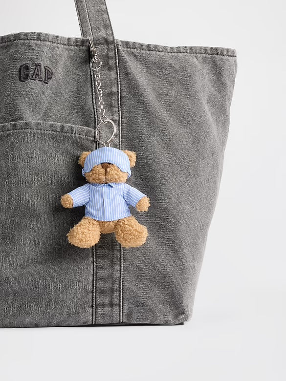 Llavero Gap Brannan Bear Sleep Bag Charm - Blue & White Stripe