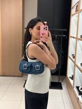 Cargar imagen en el visor de la galería, Crossbody Coach Ashton Bag Denim - Silver/Indigo
