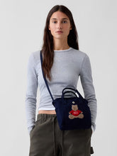 Cargar imagen en el visor de la galería, Crossbody Gap Mini Brannan Bear Canvas Favorite Tote - Tapestry Navy Blue