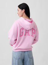 Cargar imagen en el visor de la galería, Poleron Gap Relaxed Mini-Logo Cropped Hoodie - Primrose Pink