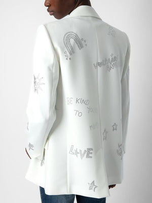 Blazer Zadig & Voltaire Viva Multistrass Rhinestone Embellished - Juno