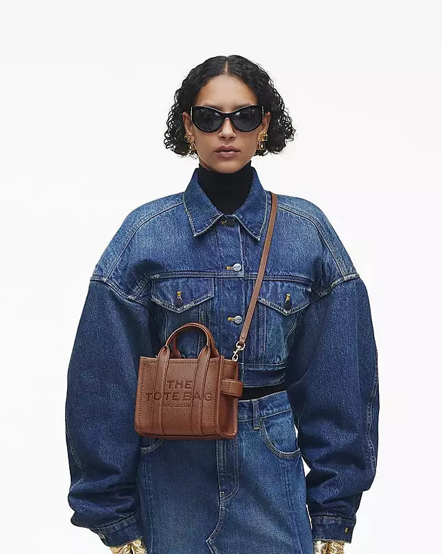 The Tote Bag Leather Crossbody Marc Jacobs - Argan Oil