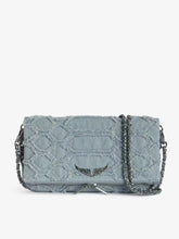 Cargar imagen en el visor de la galería, Crossbody Zadig &amp; Voltaire Rock Bag Denim - Breeze