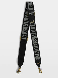 Strap Zadig & Voltaire Glitter - Noir / Silver