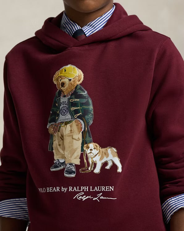 Poleron Polo Ralph Lauren Kids Bear - Classics Wine