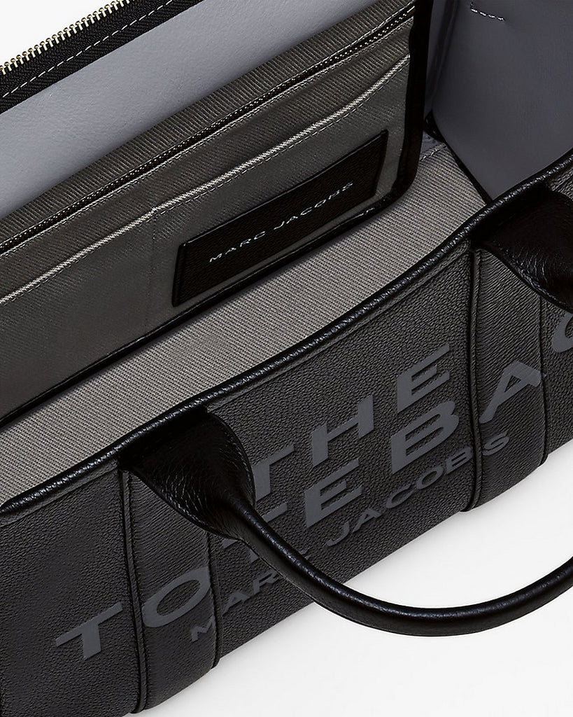 The Tote Bag Leather Medium Marc Jacobs - Black