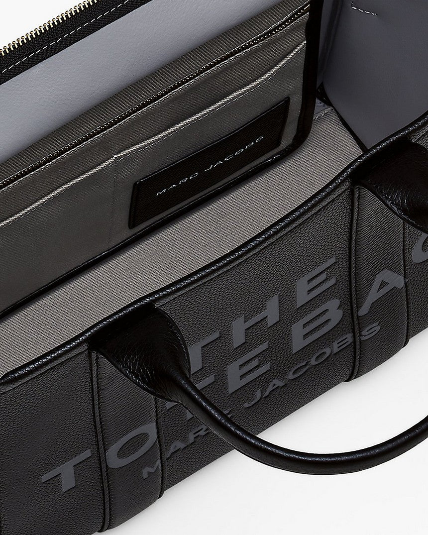 The Tote Bag Leather Medium Marc Jacobs - Black – lamaletaviajera