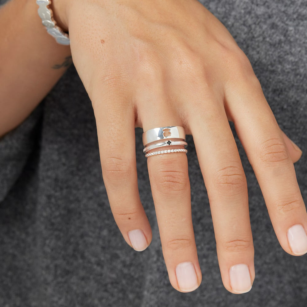 Pack de Anillos Tous de Plata y Espinela Oso Motivos