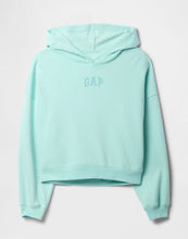Cargar imagen en el visor de la galería, Polerón Gap Relaxed Mini-Logo Cropped Hoddie - Surf Spray Blue