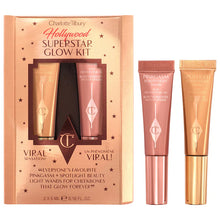 Cargar imagen en el visor de la galería, Charlotte Tilbury Mini Hollywood Superstar Beauty Highlighter Wand Duo Gift Set
