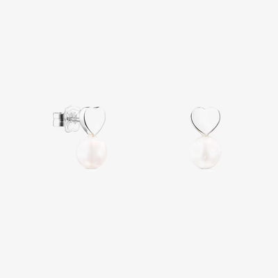 Pendientes Tous Corazón de Plata y Perla Puppies