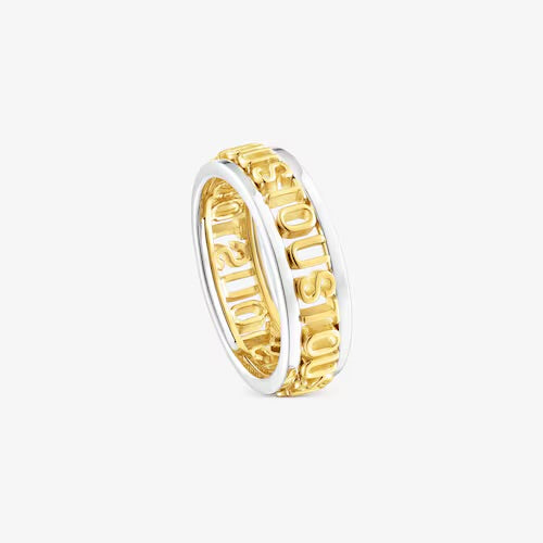 Anillo Tous de Plata y Plata Vermeil Logo