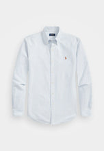 Cargar imagen en el visor de la galería, Camisa Polo Ralph Lauren The Iconic Oxford Shirt Kids Size - White and Blue