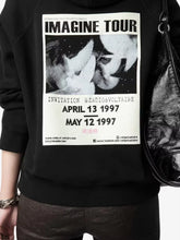 Cargar imagen en el visor de la galería, Poleron Zadig &amp; Voltaire Georgy Mo Concert Imagine Tour - Noir