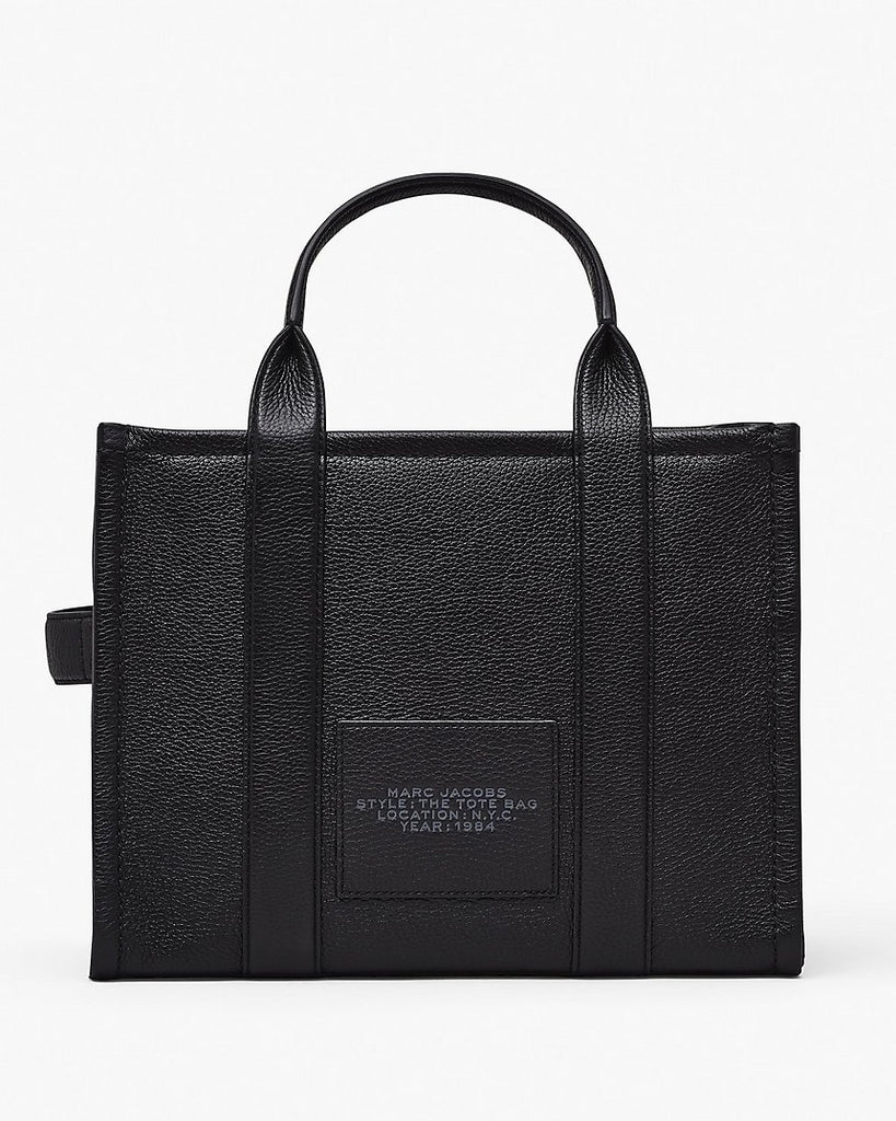 The Tote Bag Leather Medium Marc Jacobs - Black