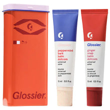 Cargar imagen en el visor de la galería, Glossier Sugar + Spice Balm Dotcom Lip Balm Duo Makeup Gift Set