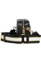 Cargar imagen en el visor de la galería, Crossbody Marc Jacobs Flash - Black Strap Gold and White