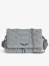 Cargar imagen en el visor de la galería, Crossbody Zadig &amp; Voltaire Rocky XL Denim - Breeze