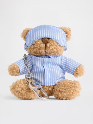 Llavero Gap Brannan Bear Sleep Bag Charm - Blue & White Stripe