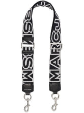 Cargar imagen en el visor de la galería, Strap Marc Jacobs The Outline Logo Webbing - Black Silver