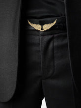 Cargar imagen en el visor de la galería, Cinturón Zadig &amp; Voltaire Rock Belt Wings Natur - Noir Gold
