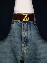 Cargar imagen en el visor de la galería, Cinturón Zadig &amp; Voltaire Women’s ZV Initial - Wood