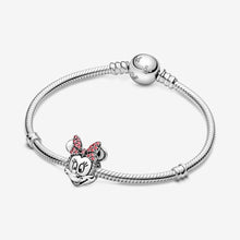 Cargar imagen en el visor de la galería, Clip Pandora Moments - Minnie Mouse Disney Pavé Rosa