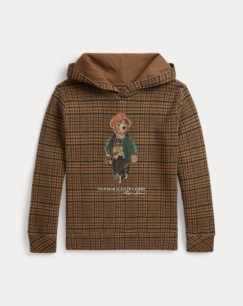 Polerón Polo Ralph Lauren Bear Tweed-Print Hoodie - Glenview Tweed