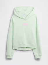 Cargar imagen en el visor de la galería, Poleron Gap Relaxed Mini-Logo Crop Hoddie - Pod Green
