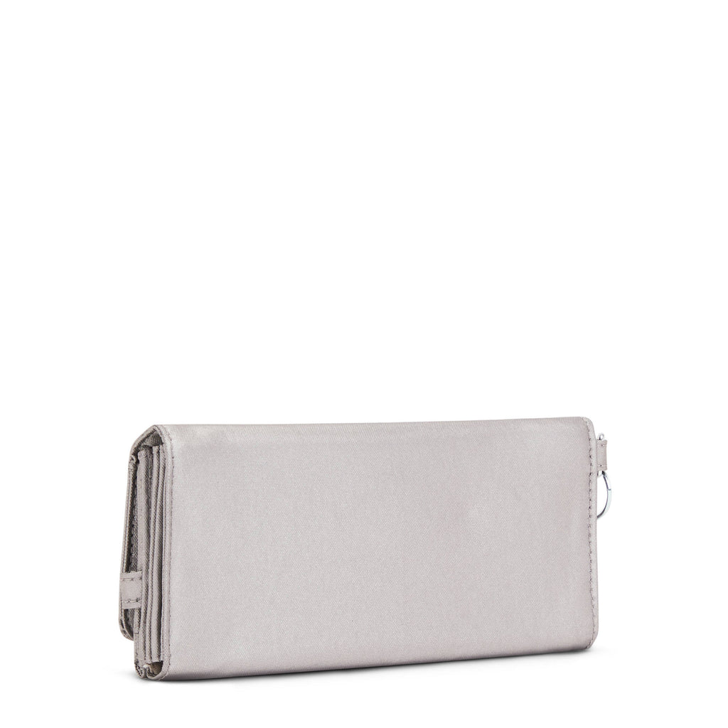 Billetera Kipling Rubi - Smooth Silver Metallic