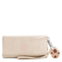 Cargar imagen en el visor de la galería, Billetera Kipling Rubi - Starry Gold Metallic