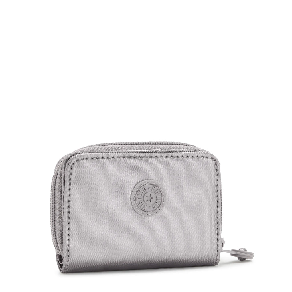 Billetera Kipling Tops - Smooth Silver Metallic