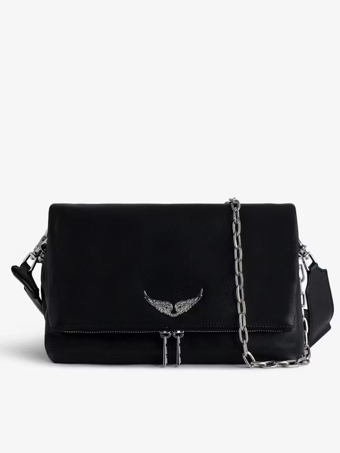 Crossbody Zadig & Voltaire Rocky XL Silver - Noir